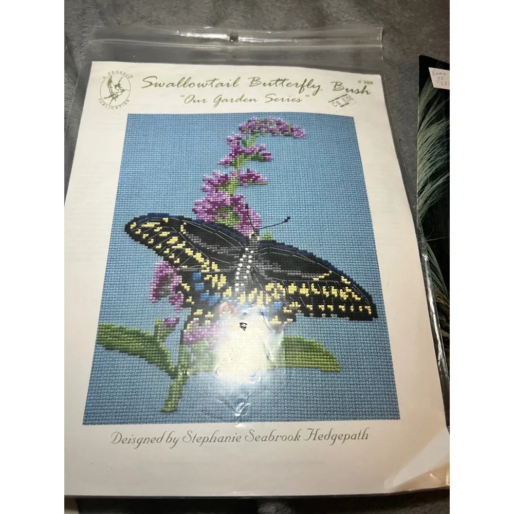 Vintage Cross Stitch Pattern Lot 3 Butterfly Sampler Booklets Shariane Circles